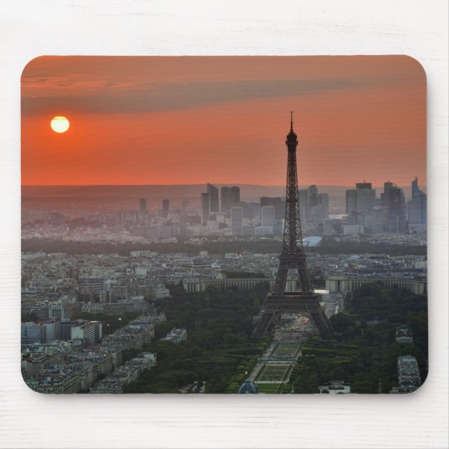 Mousepad Eiffel Tower Paris Europe Viagem (Frente)