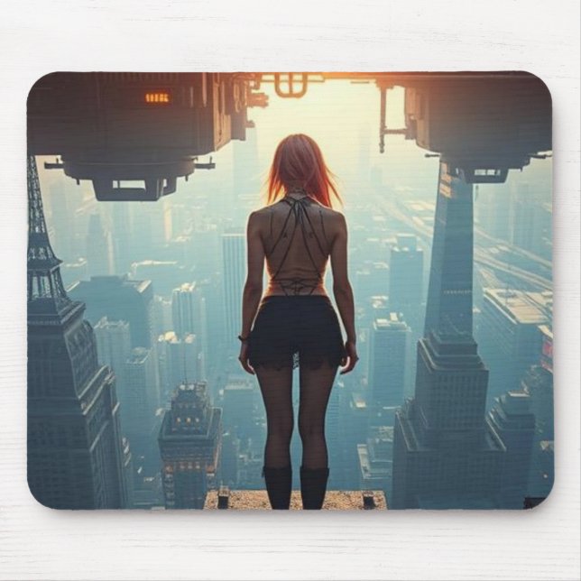 Mousepad Eine Postkarte aus der Zukunft (Frente)