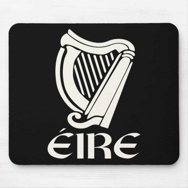 Mousepad Eire Gaelic Ireland Eireann Irish Pride Harp Rua P (Frente)