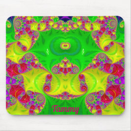 Mousepad Eixo quente da TMMY ~ Zany, amarelo, vermelho e ve