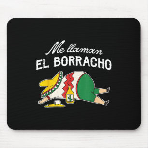Mousepad El Borracho Tacos Bebado engraçado Humor