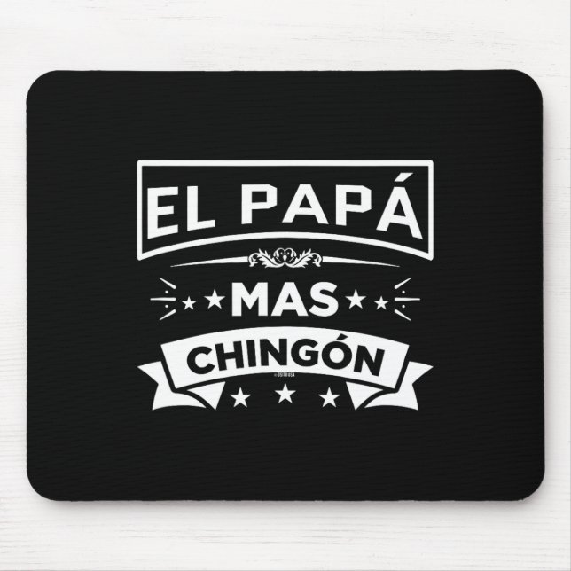 Mousepad El Papa Mas Chingon Funny Pais Mexicanos Espanhóis (Frente)