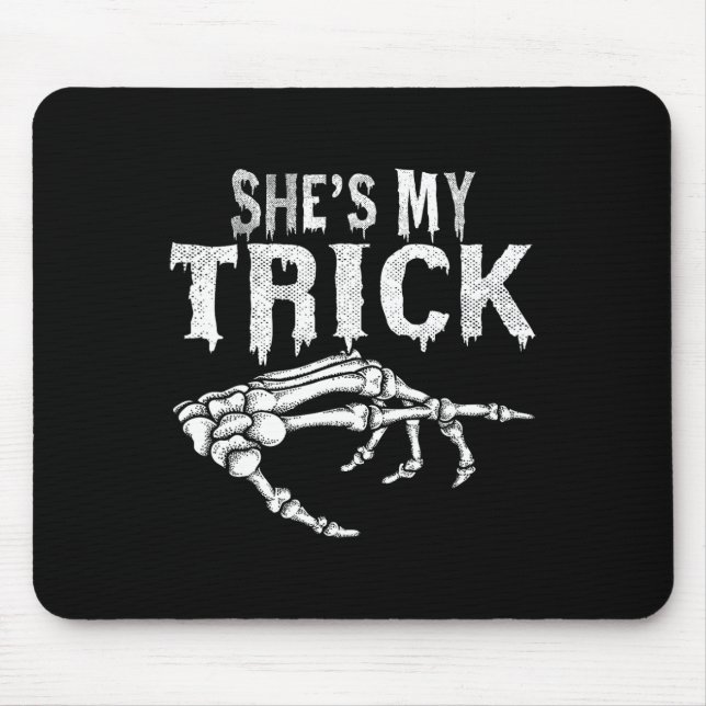 Mousepad Ela é o meu Casal de esqueleto que combina com o H (Frente)