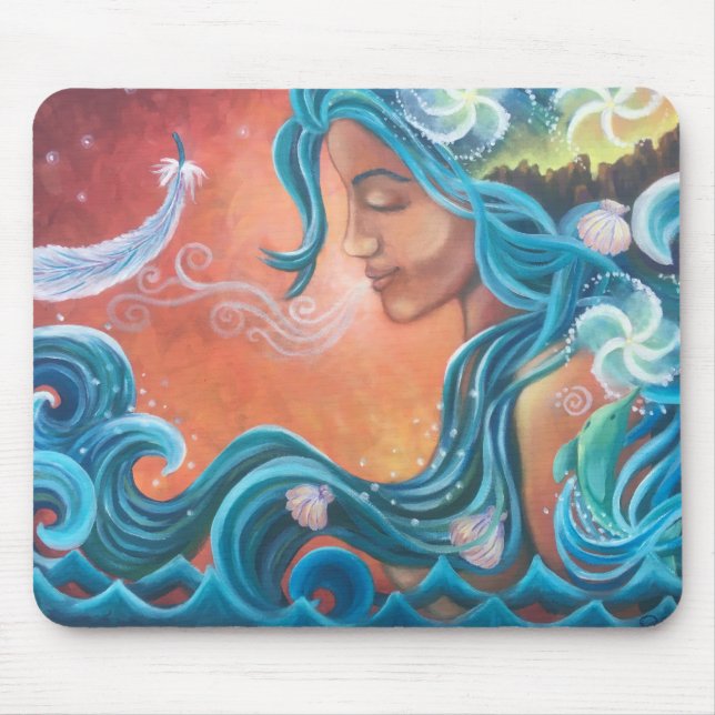 Mousepad Ela é o Rato do Mar - pintura original (Frente)