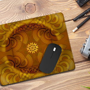 Mousepad Ela mesmerizando arte semicircular