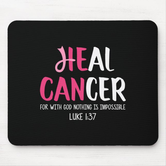 Mousepad Ele consegue curar a consciência do Cancer da mama (Frente)