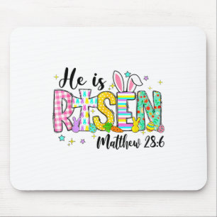 Mousepad Ele É Risen Jesus Felz pascoa Cristã Criança