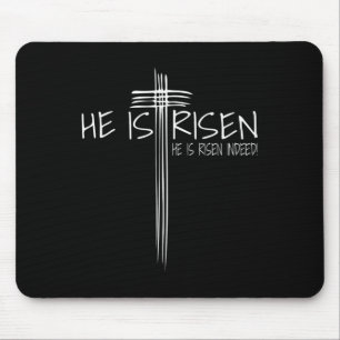 Mousepad Ele É Risen Jesus Páscoa, Presente de Fé Cristã