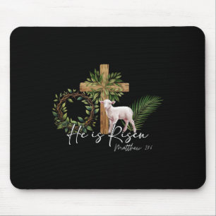Mousepad Ele É Risen Ovelino Cruzando Jesus Gosto Cristão