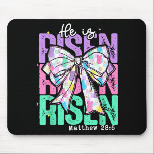 Mousepad Ele Ressuscitou Cristão Jesus Coquette Arco Bíblia
