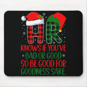Mousepad Ele Sabe Se Você Foi Mau ou Bom Natal Divertido