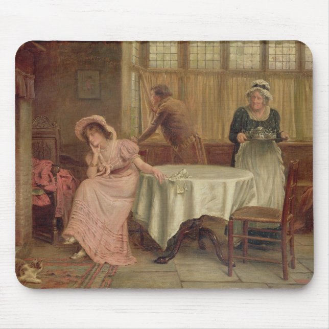 Mousepad "Ele vêm?" (óleo em canvas) (Frente)