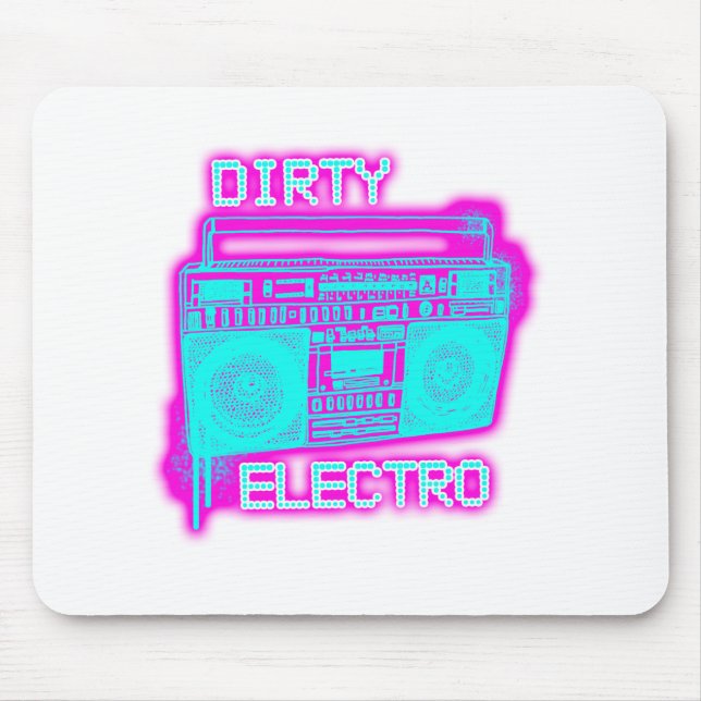 Mousepad ELECTRO meninas SUJAS do DJ do clube de dança (Frente)