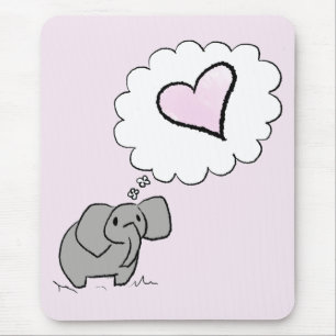 Mousepad Elefante apaixonado