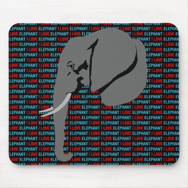 Mousepad Elefante cinza (Frente)