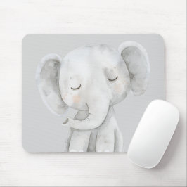 Mousepad Elefante Cinza Fofo