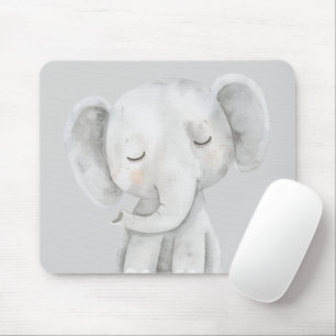 Mousepad Elefante Cinza Fofo