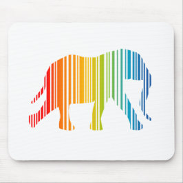Mousepad Elefante com código de Bar de cor