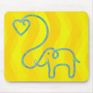 Mousepad ELEFANTE com coração