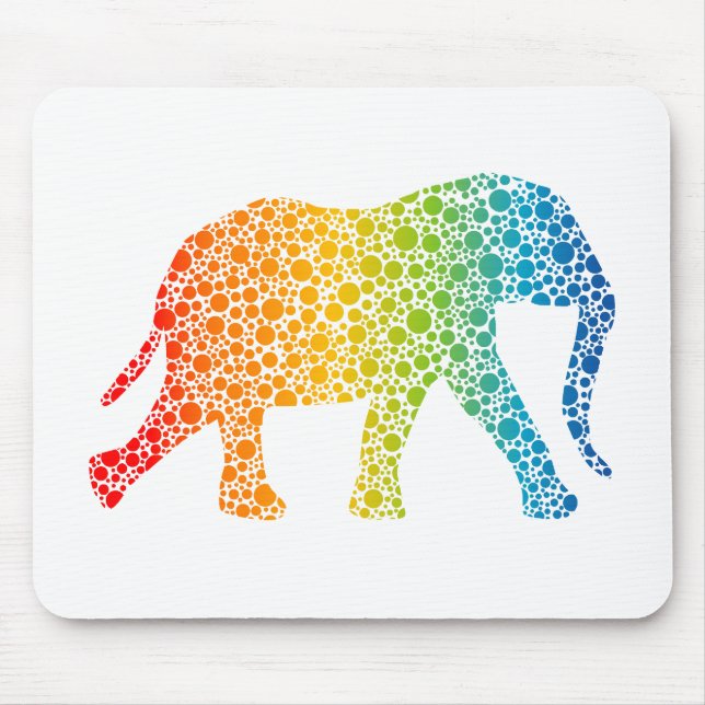 Mousepad Elefante com Pontos (Frente)