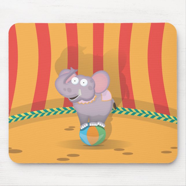 Mousepad Elefante de Circo (Frente)