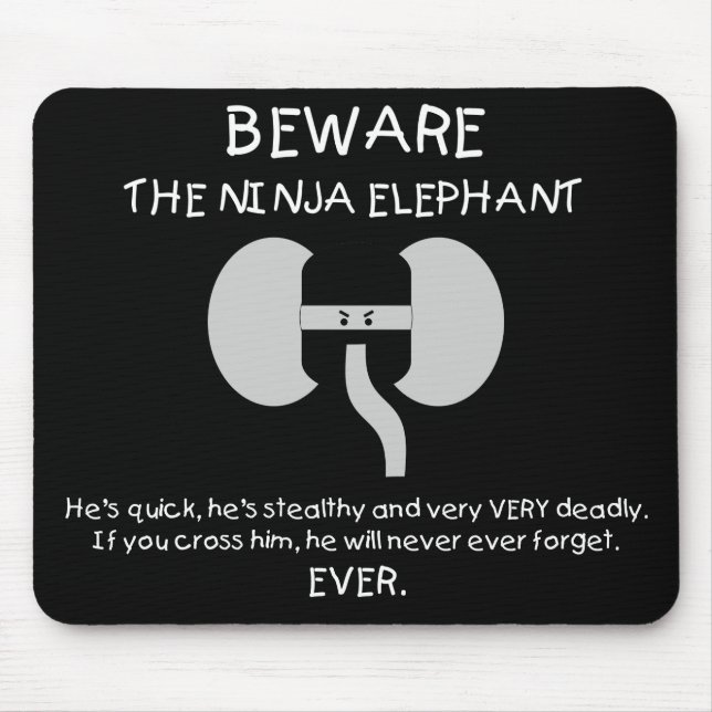 Mousepad Elefante de Ninja! (Frente)