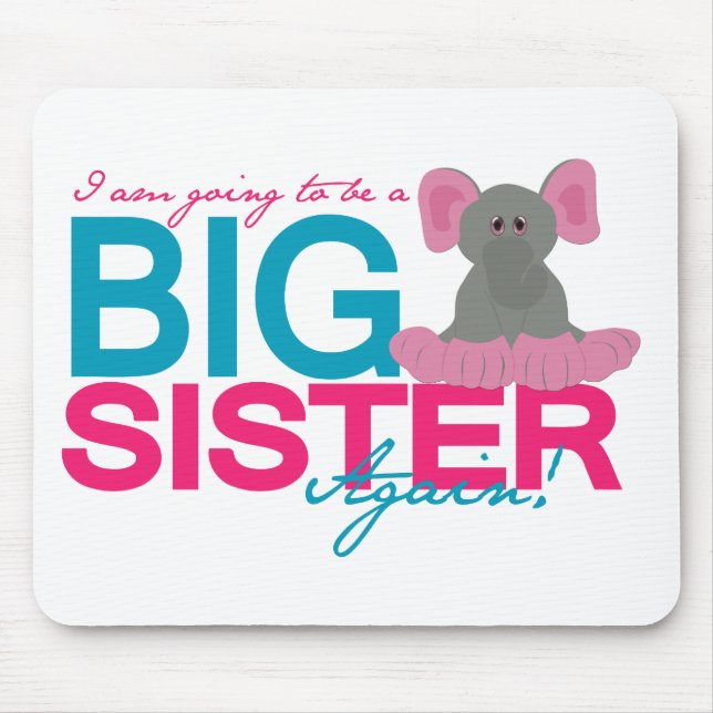 Mousepad Elefante De Nova Irmã (Frente)