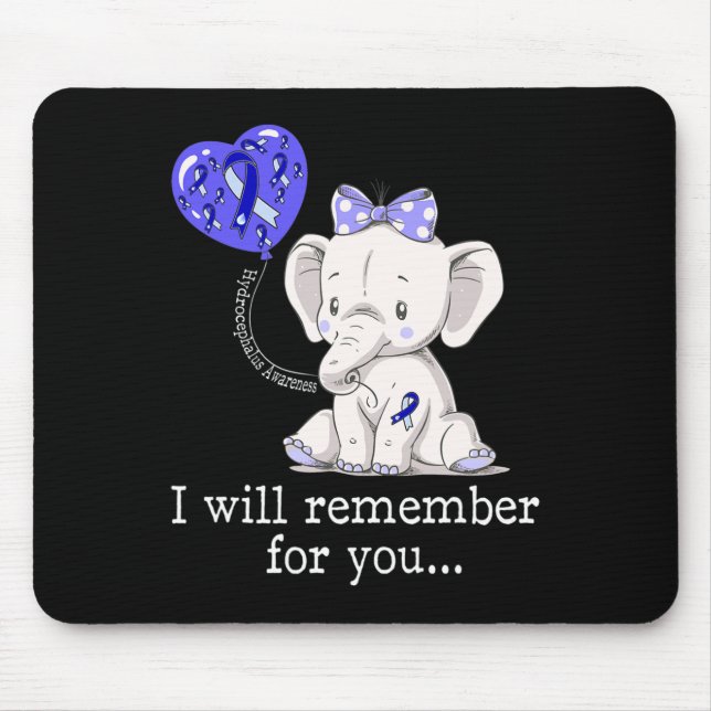 Mousepad Elefante de Sensibilização Hidrocéfalo 1 (Frente)
