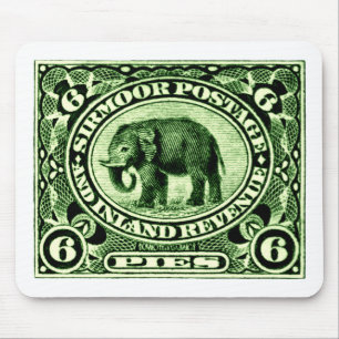 Mousepad Elefante dos Estados de Princesa Indianos 1895