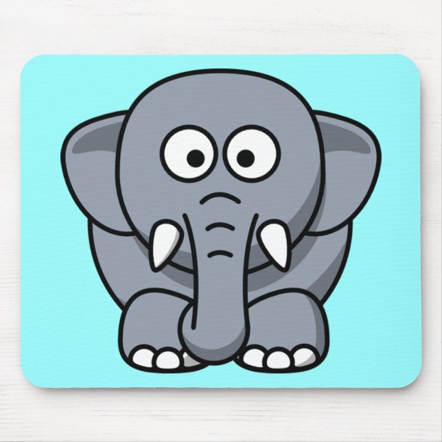 Mousepad Elefante Engraçado (Frente)