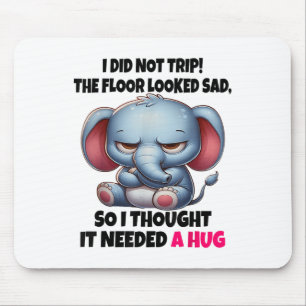 Mousepad Elefante, Eu Não Viajei O Chão Parecia Triste, Ent