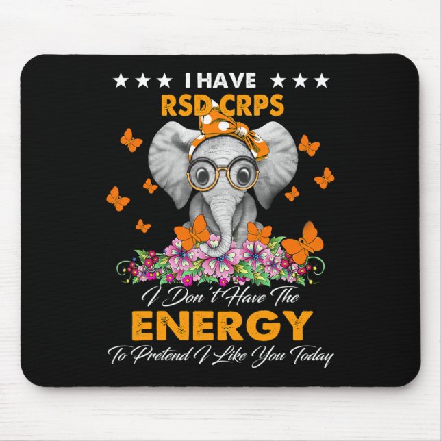 Mousepad Elefante Eu Tenho Presentes de Consciência RSD CRP (Frente)