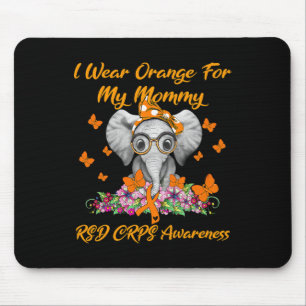 Mousepad Elefante, Eu Visto Laranja Para Minha Mamãe Rsd Cr