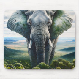 Mousepad Elefante Fresco Feche
