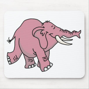 Mousepad Elefante Rosa