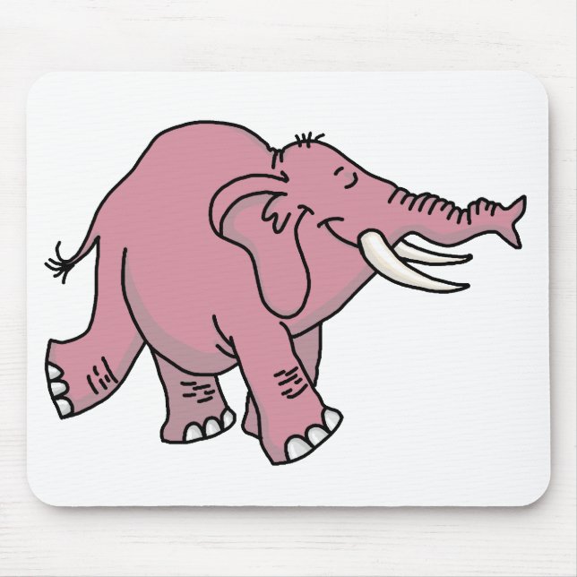 Mousepad Elefante Rosa (Frente)