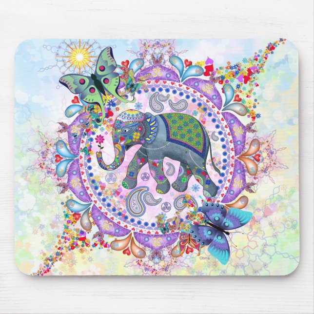 Mousepad Elefante sagrado (Frente)
