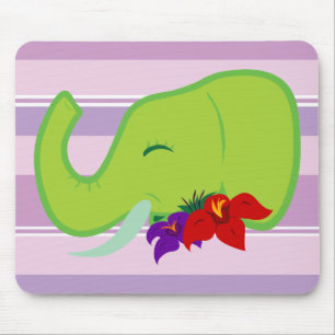 Mousepad Elefante Verde