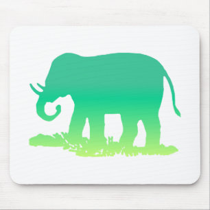 Mousepad Elefante Verde