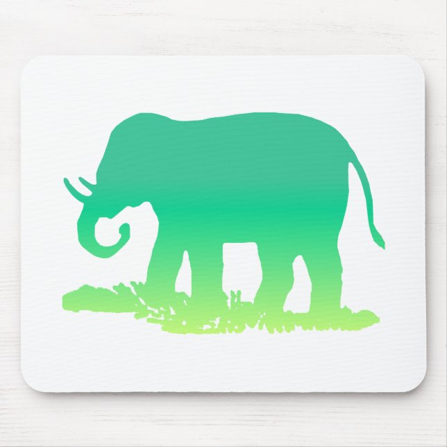 Mousepad Elefante Verde (Frente)