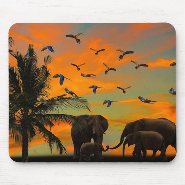 Mousepad Elefantes Africanos (Frente)