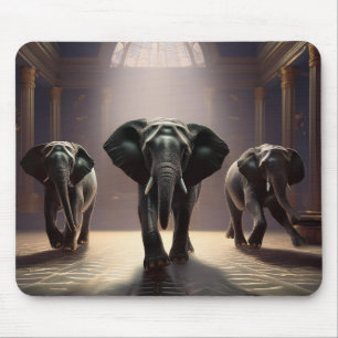 Mousepad Elefantes Classe de Dança Aeróbica