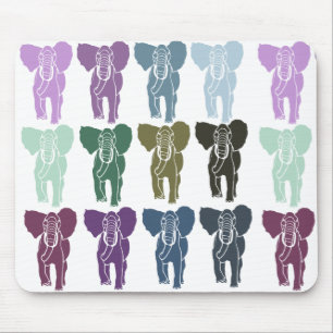Mousepad Elefantes Coloridos