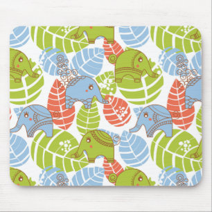 Mousepad Elefantes Coloridos da Selva