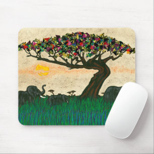 Mousepad Elefantes nos Planes da África