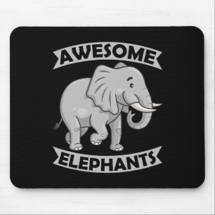 Mousepad Elefantes Zoo Circus Diversão Elefante Conservador