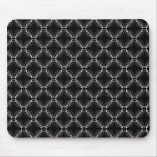 Mousepad Elegância da parte alta da cidade preto e branco