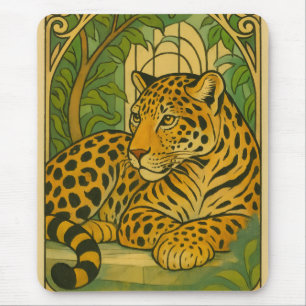 Mousepad Elegância da Selva Estilizada