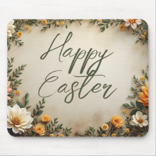 Mousepad Elegância Floral - Saudações de Páscoa Springtime