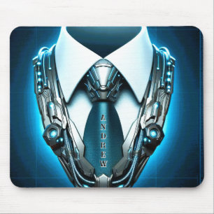 Mousepad Elegância Futura - Porta-Gravata 4D para Ele